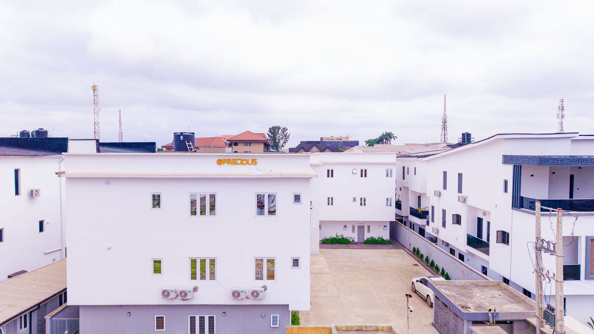 Precious Apartments courtyard
